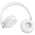 JBL Tune 530 BT Wireless On-Ear Headphones with JBL Pure Bass Sound, Bluetooth 6.0, Foldable Design and 76-Hour Battery Life, Google Fast Pair/Microsoft Swift Pair, White